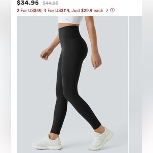 HALARA SoCinched High Waisted Tummy Control Side Pocket Ultra Sculpt Leggings